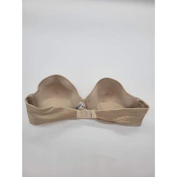 Maidenform Custom Lift Tan Padded Strapless Underwire Bra Size 36C - Picture 2 of 7